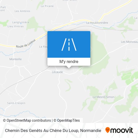 Chemin Des Genêts Au Chêne Du Loup plan