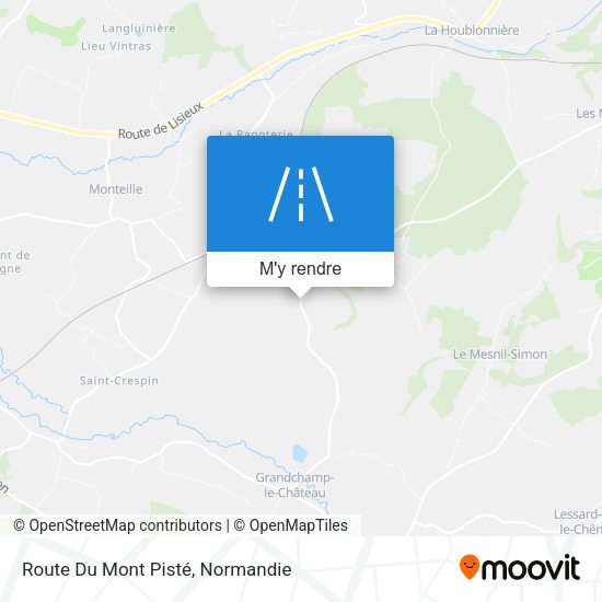 Route Du Mont Pisté plan