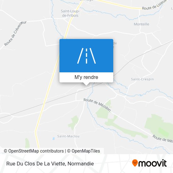 Rue Du Clos De La Viette plan