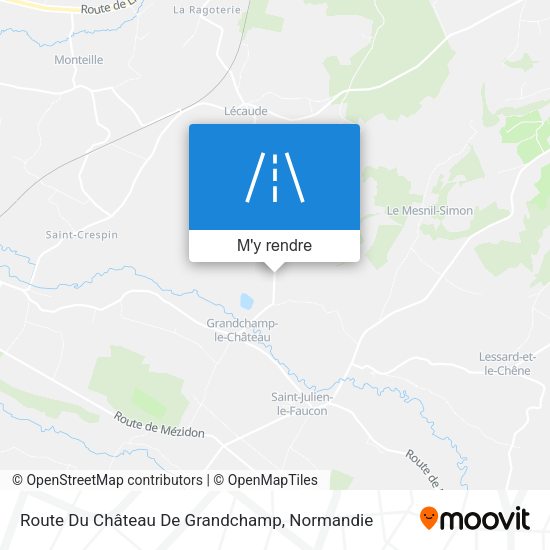Route Du Château De Grandchamp plan