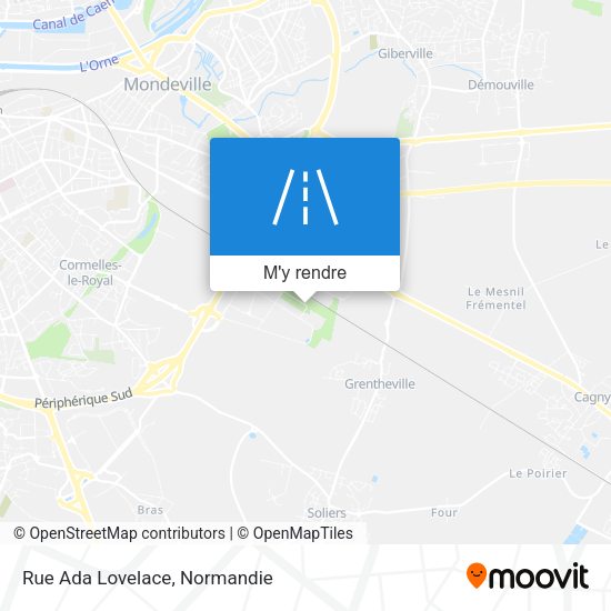 Rue Ada Lovelace plan