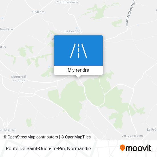 Route De Saint-Ouen-Le-Pin plan