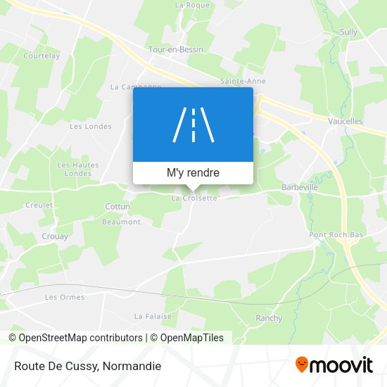 Route De Cussy plan