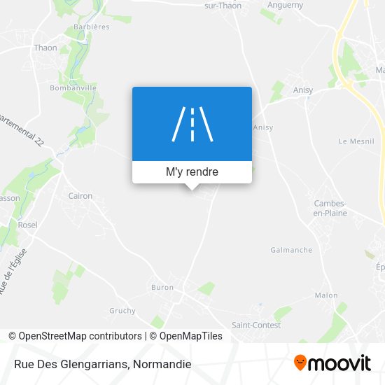 Rue Des Glengarrians plan