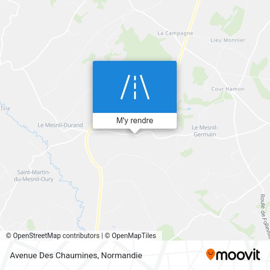 Avenue Des Chaumines plan