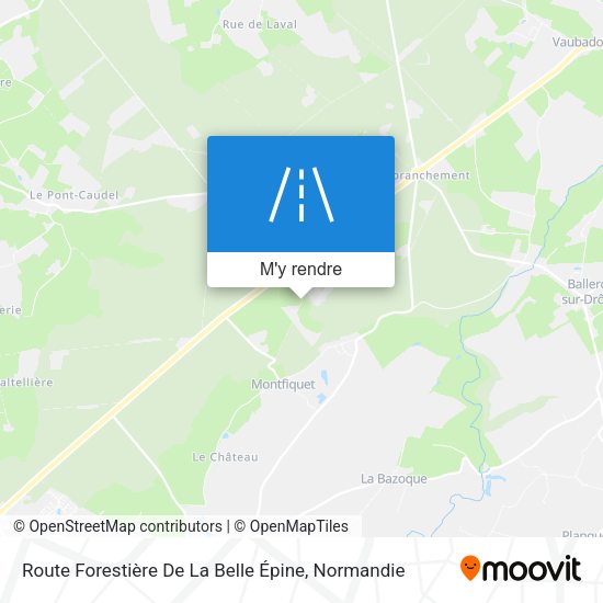 Route Forestière De La Belle Épine plan