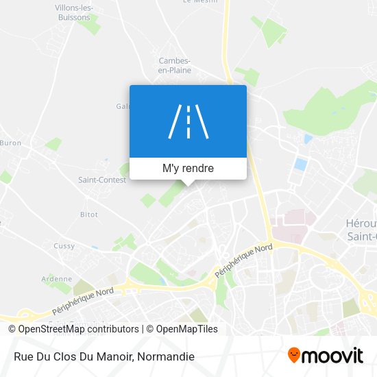 Rue Du Clos Du Manoir plan