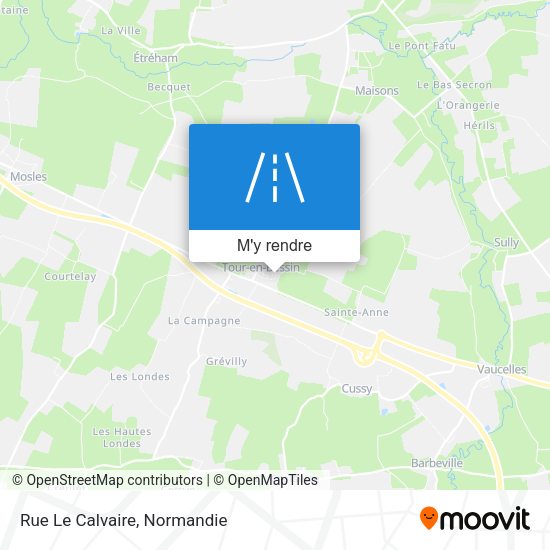 Rue Le Calvaire plan
