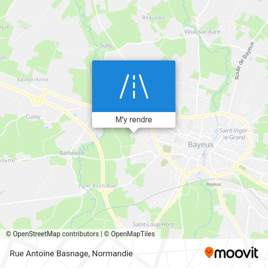 Rue Antoine Basnage plan