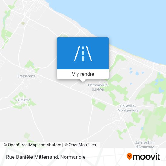 Rue Danièle Mitterrand plan