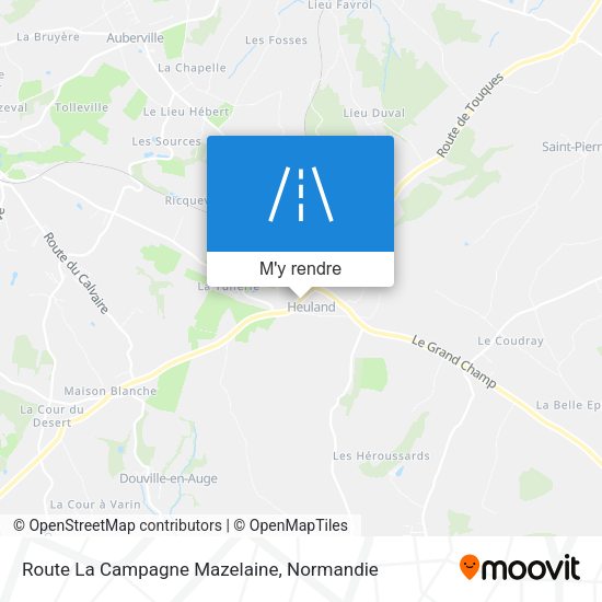 Route La Campagne Mazelaine plan