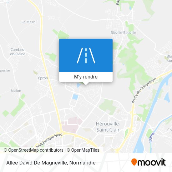 Allée David De Magneville plan