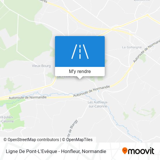 Ligne De Pont-L'Evêque - Honfleur plan