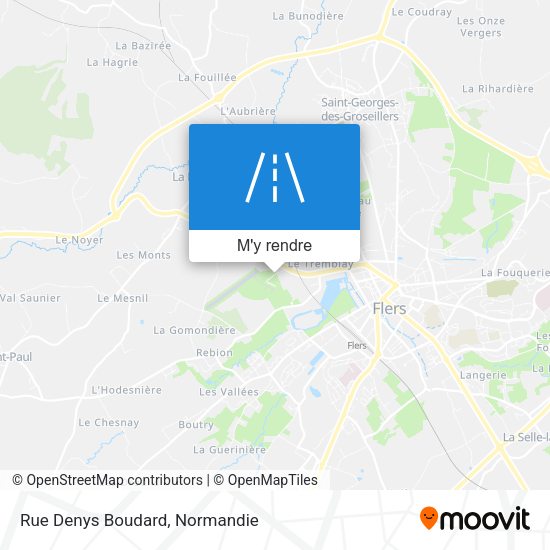 Rue Denys Boudard plan