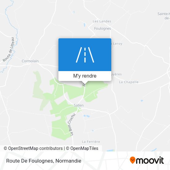 Route De Foulognes plan