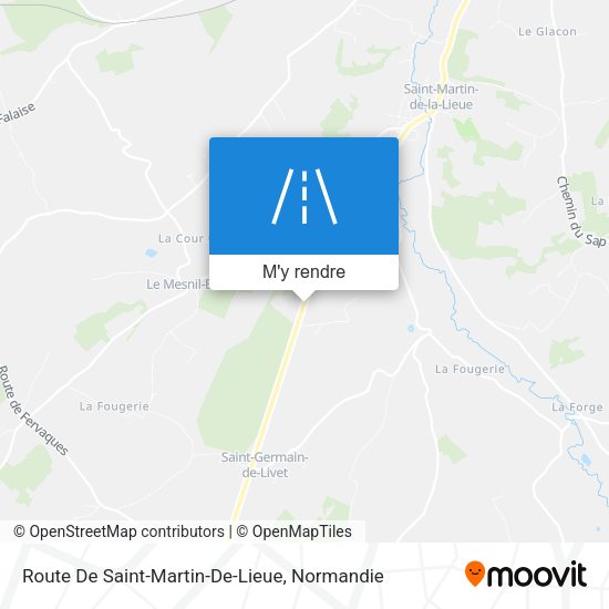 Route De Saint-Martin-De-Lieue plan