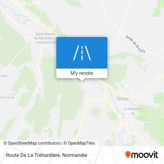 Route De La Tréhardière plan