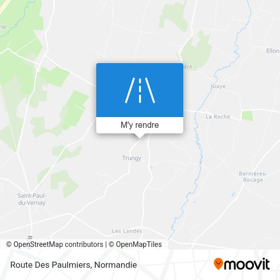 Route Des Paulmiers plan