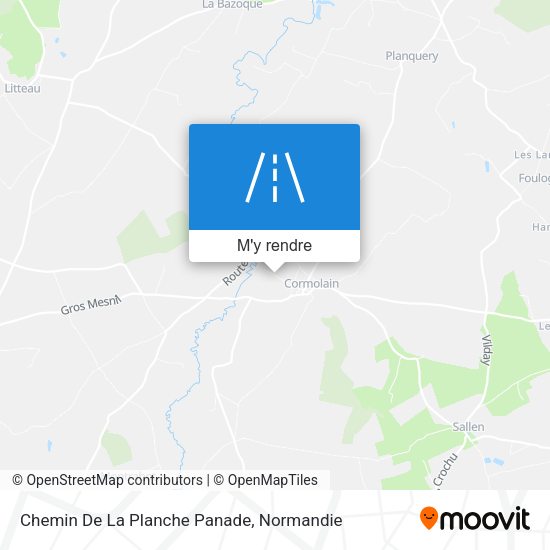 Chemin De La Planche Panade plan