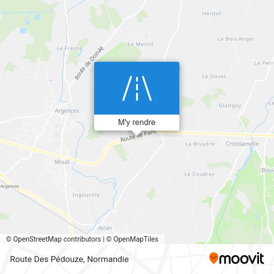 Route Des Pédouze plan