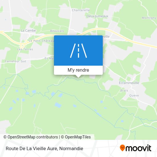 Route De La Vieille Aure plan