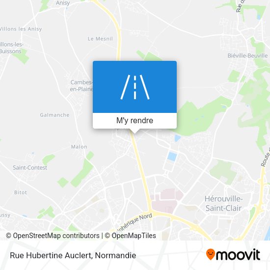Rue Hubertine Auclert plan
