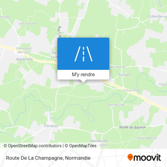 Route De La Champagne plan
