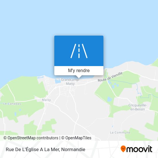 Rue De L'Église A La Mer plan
