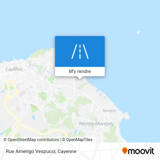 Rue Amerigo Vespucci plan