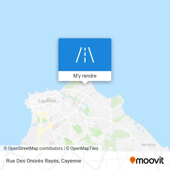 Rue Des Onorés Rayés plan