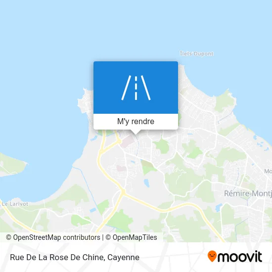 Rue De La Rose De Chine plan