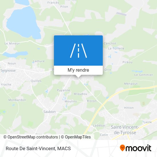 Route De Saint-Vincent plan