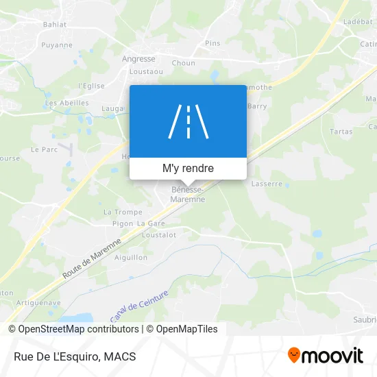 Rue De L'Esquiro plan