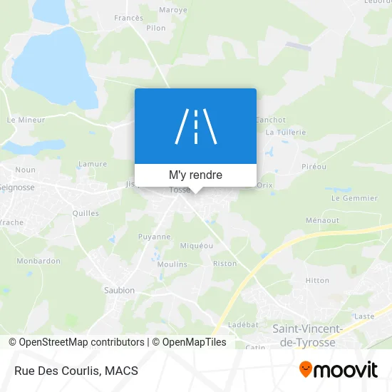 Rue Des Courlis plan