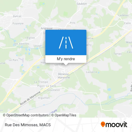 Rue Des Mimosas plan