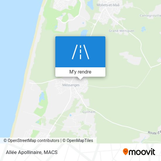 Allée Apollinaire plan