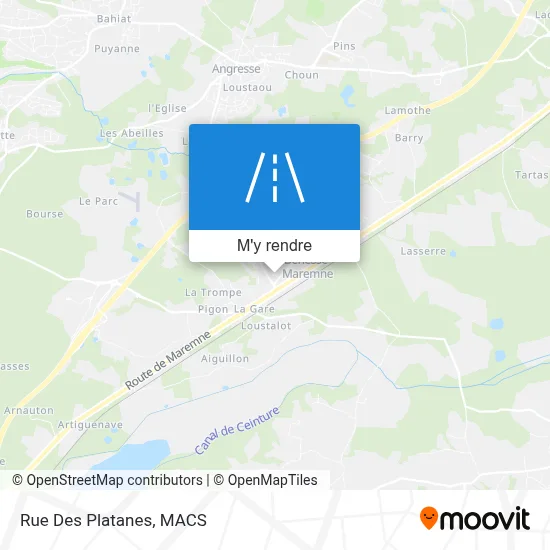 Rue Des Platanes plan