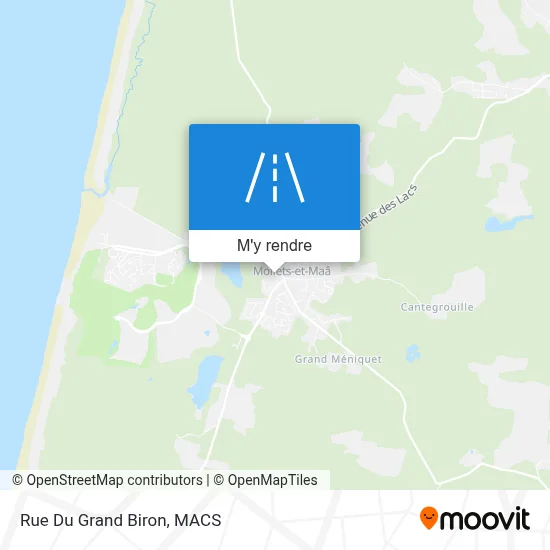 Rue Du Grand Biron plan