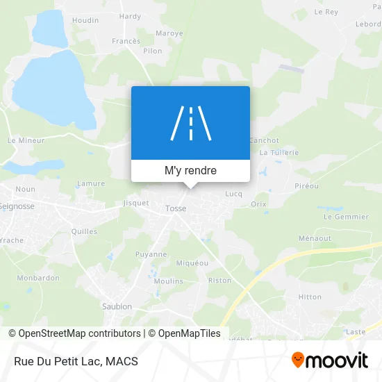 Rue Du Petit Lac plan