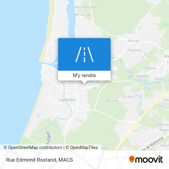 Rue Edmond Rostand plan