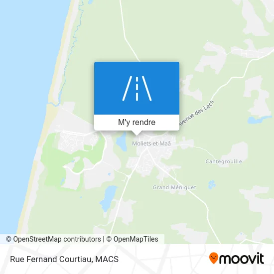 Rue Fernand Courtiau plan