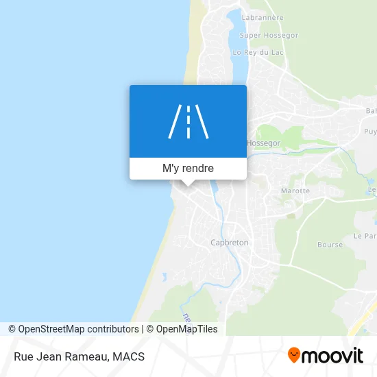 Rue Jean Rameau plan