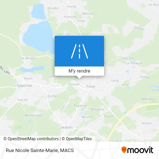 Rue Nicole Sainte-Marie plan