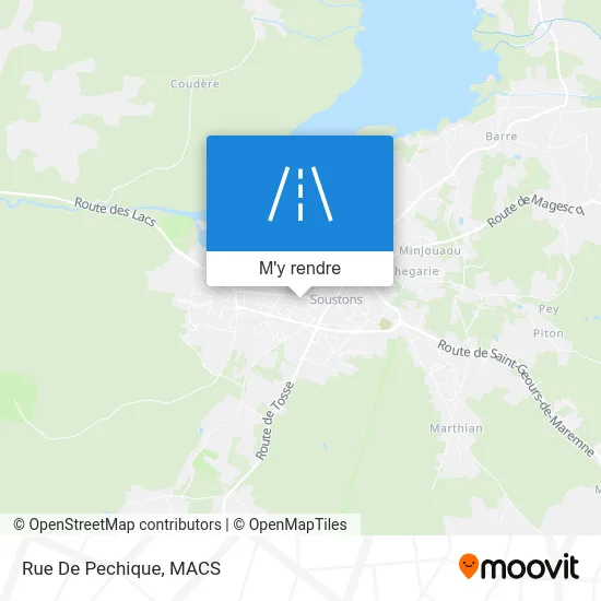 Rue De Pechique plan