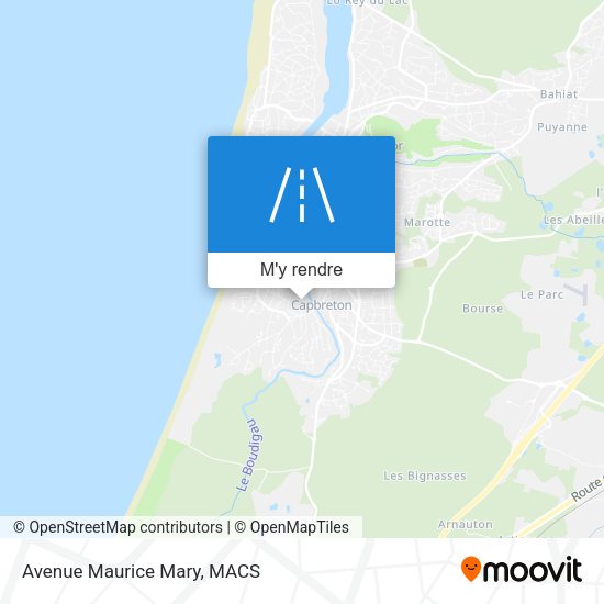 Avenue Maurice Mary plan