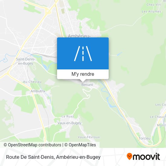 Route De Saint-Denis plan