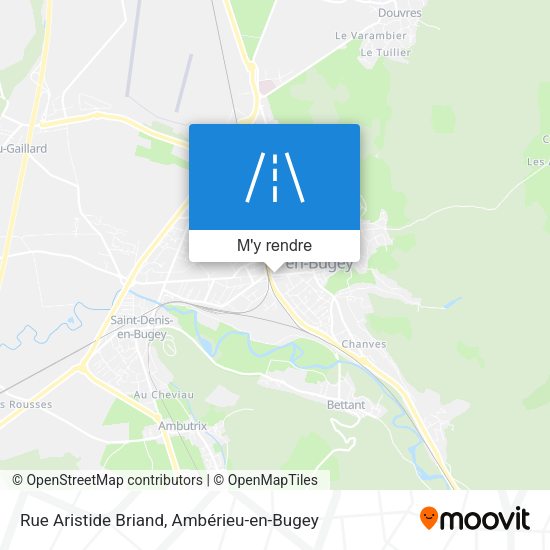 Rue Aristide Briand plan