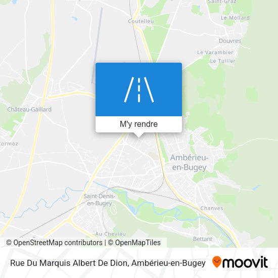 Rue Du Marquis Albert De Dion plan