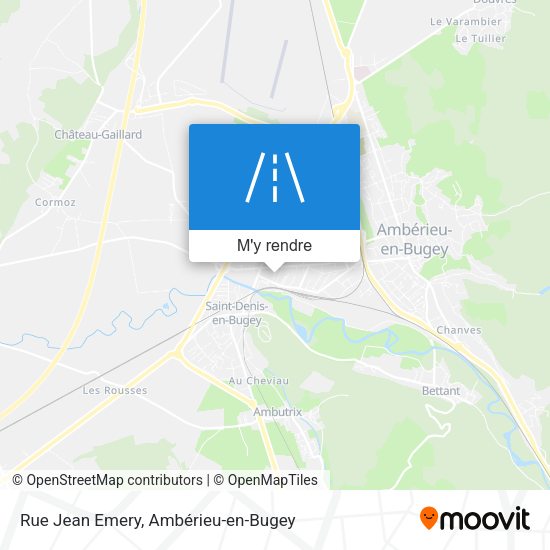 Rue Jean Emery plan