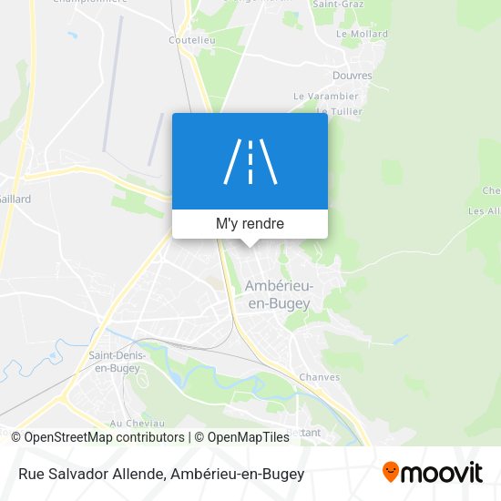 Rue Salvador Allende plan